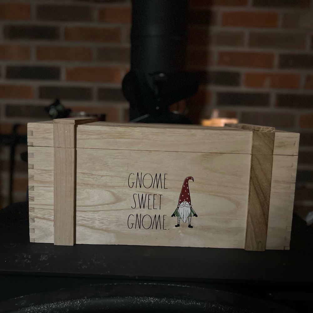 Rae Dunn wooden keepsake box